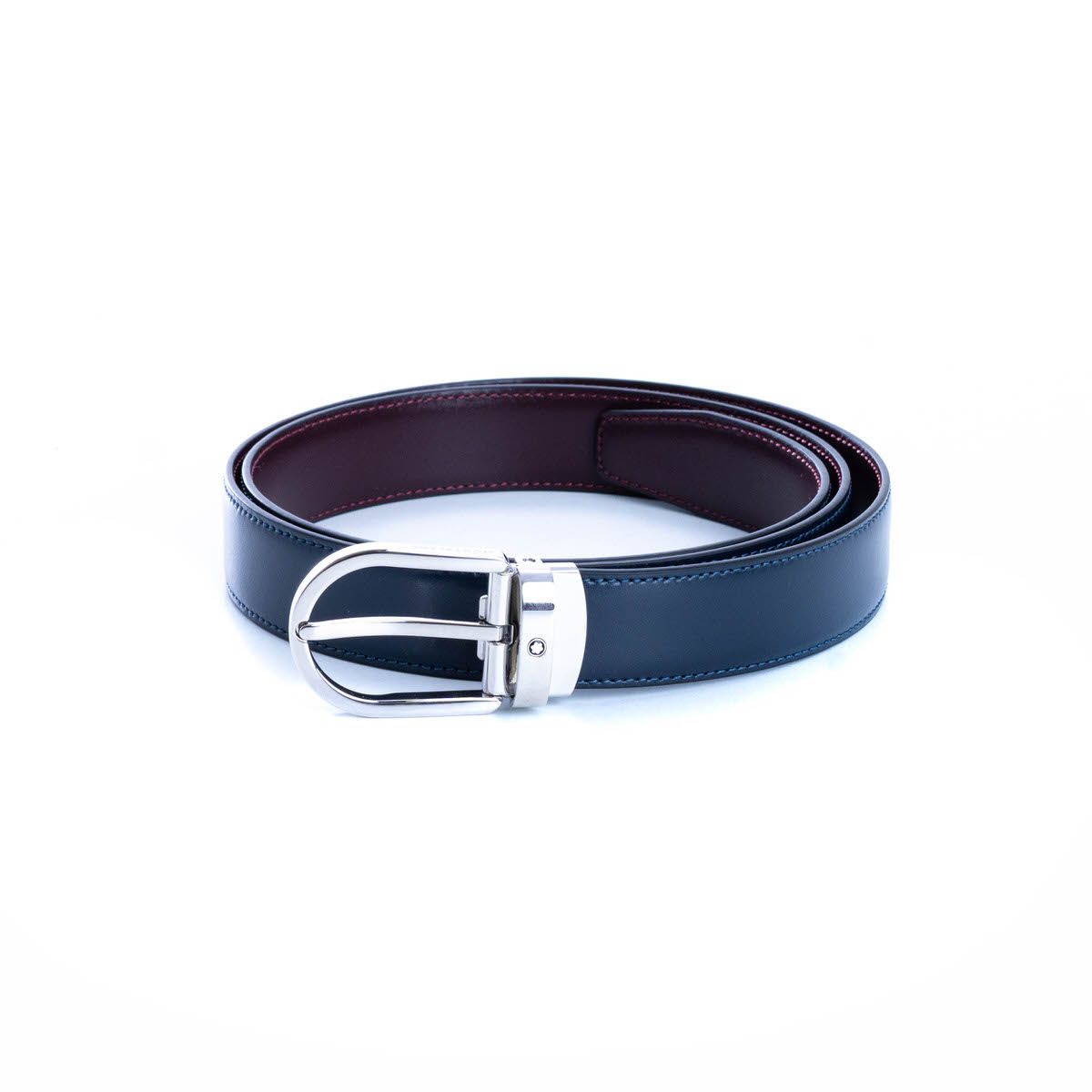 MONTBLANC 128754 CINTURA FIBBIA AD ARDIGLIONE MM30 REVERSIBILE DOPPIO COLORE