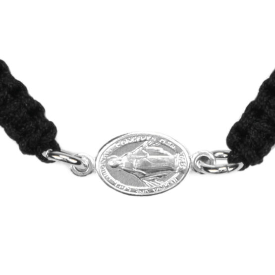 AMORE SACRO 100B1004 BRACCIALE DONNA INTRECCIATO CON MEDAGLIETTA OVALE - immagine 2
