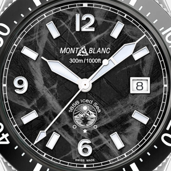 MONTBLANC 129371 1858 ICE SEA AUTOMATIC DATE NERO OROLOGIO DA POLSO - immagine 5