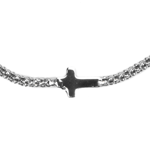 AMORE SACRO 100B1010 BRACCIALE DONNA IN ARGENTO STERLING CON MEDAGLIETTA A CROCE - immagine 2