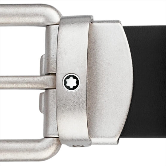 MONTBLANC 129453 CINTURA FIBBIA CON ARDIGLIONE ARROTONDATA VINTAGE MM30 - immagine 2