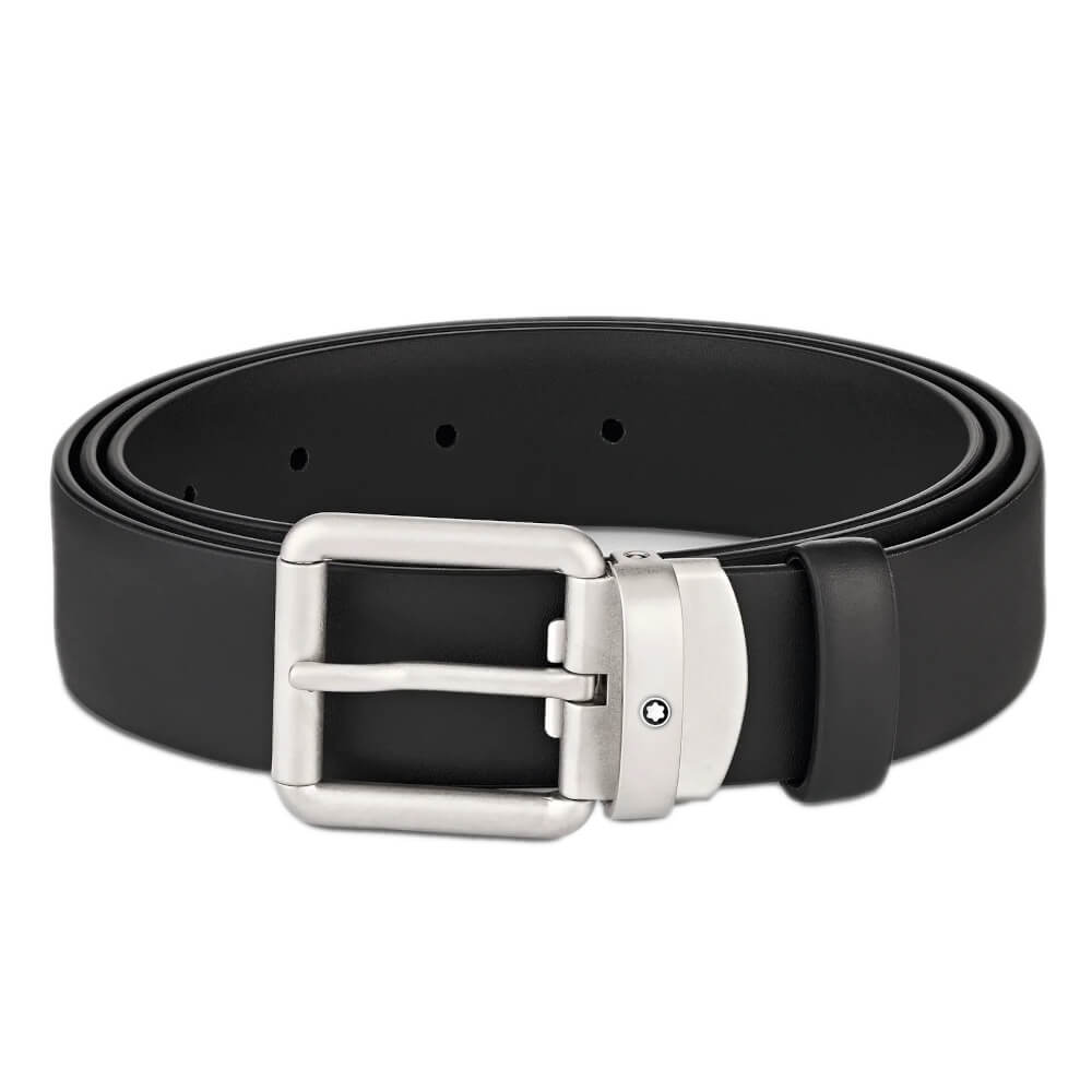 MONTBLANC 129453 CINTURA FIBBIA CON ARDIGLIONE ARROTONDATA VINTAGE MM30 - immagine 3