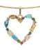 I DUCHI 11208121 CATENINA ARGENTO E PENDENTE CUORE CON PIETRE MULTICOLORE