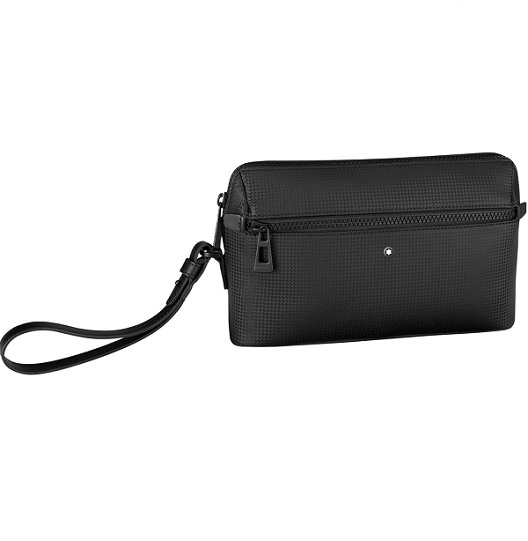 MONTBLANC EXTREME 2.0 123939 BORSELLO A MANO IN PELLE STAMPA FIBRA DI CARBONIO