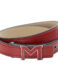 MONTBLANC 129501 BRACCIALE IN PELLE LOGO M COLORE ROSSO