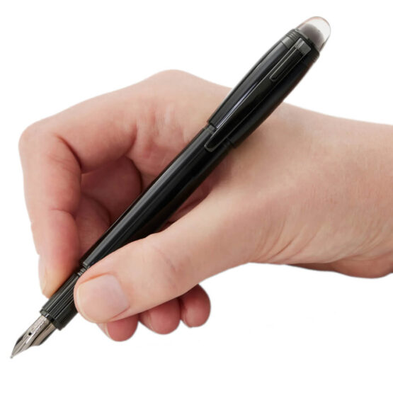 MONTBLANC 129745 PENNA STILOGRAFICA BLACK COSMOS PENNINO F - immagine 4