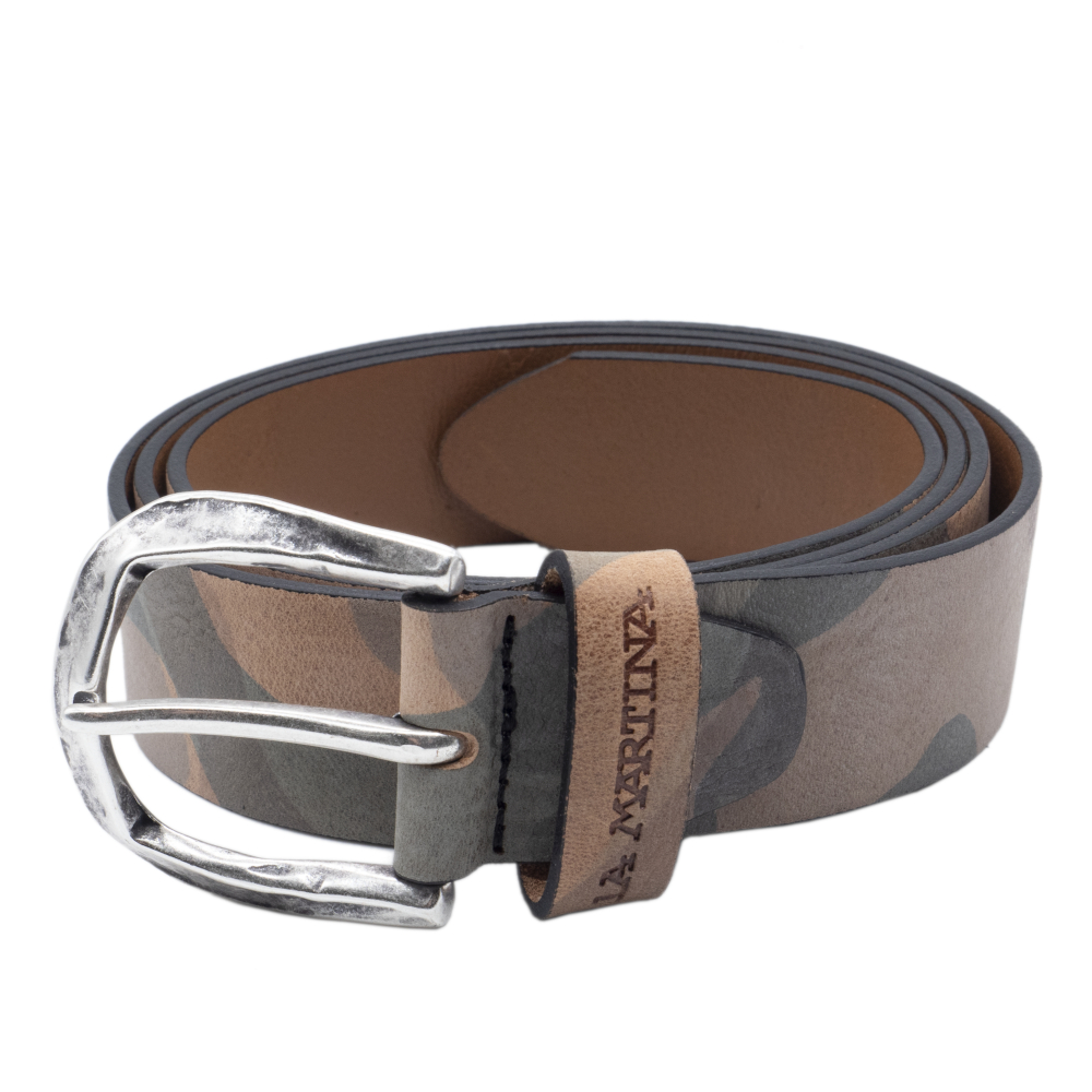 LA MARTINA CINTURA SPORTIVA LMCU01016M125 PELLE COLORE MACULATO CM 3,5 x 125