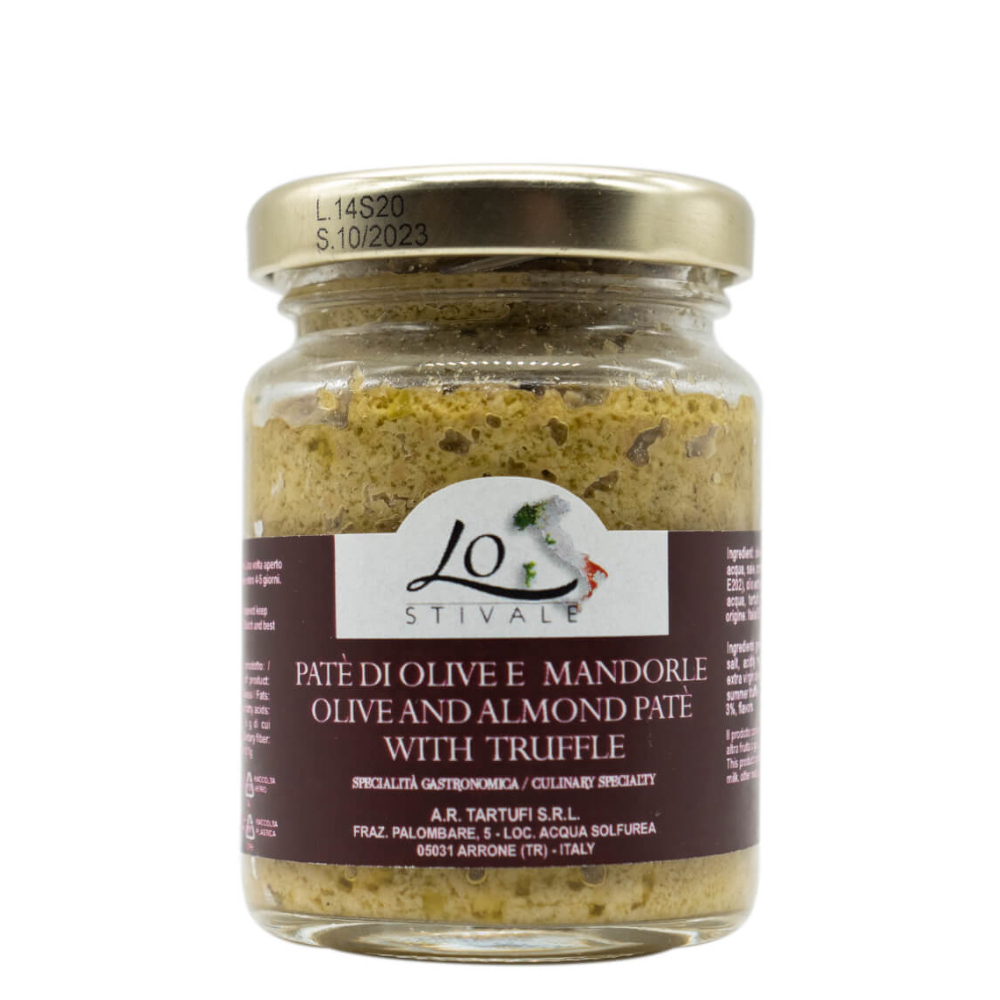 LOSTIVALE PATÈ DI OLIVE E MANDORLE CON TARTUFO 90G - LOST39 - LUXURY FOOD