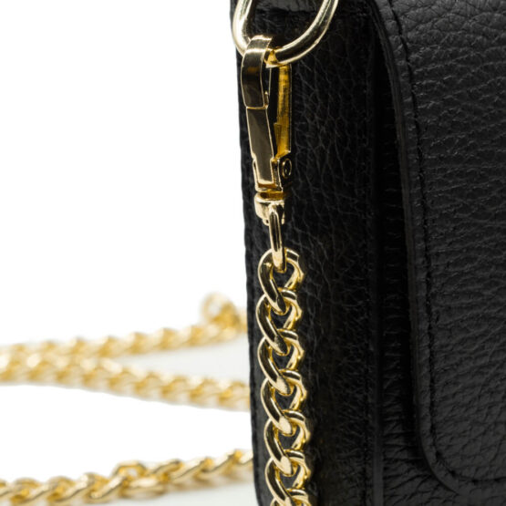 LA MARTINA BORSA POCHETTE IN PELLE HERITAGE COLORE NERO NERA LMBA00824M - immagine 2