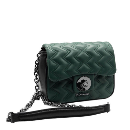 LA MARTINA BORSA BRIANA COLORE VERDE LMBA00941T METALLI FINITURA CANNA DI FUCILE