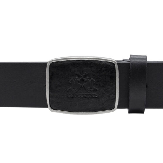 LA MARTINA CINTURA SPORTIVA UOMO LMCU00957M120 CUOIO NERO CM 4 x 120 - immagine 2