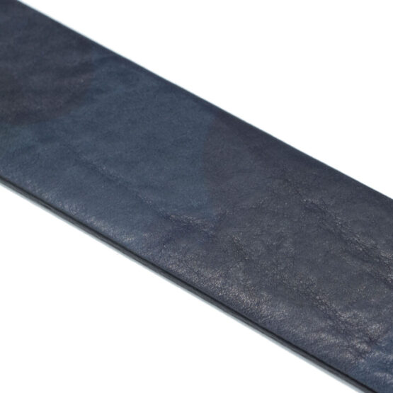 LA MARTINA CINTURA SPORTIVA LMCU01016M125 PELLE COLORE BLU MACULATO CM 3,5 x 125 - immagine 3