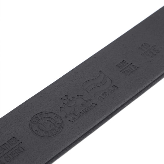 LA MARTINA CINTURA SPORTIVA LMCU01016M125 PELLE COLORE NERO MACULATO CM 3,5 x 125 - immagine 4
