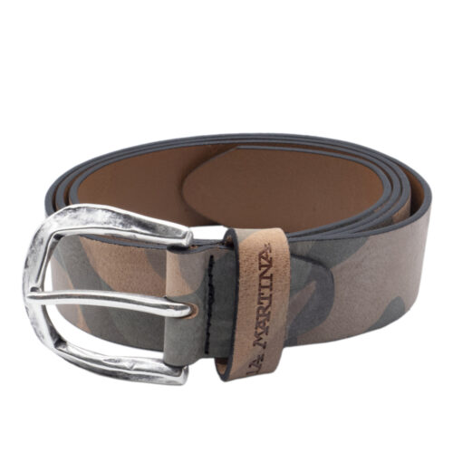 LA MARTINA CINTURA SPORTIVA LMCU01016M125 PELLE COLORE MACULATO CM 3,5 x 125