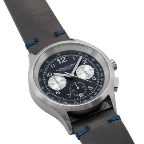 A.G.SPALDING & BROS OROLOGIO HANCOCK CHRONO 174368P900 CINTURINO IN PELLE - immagine 3