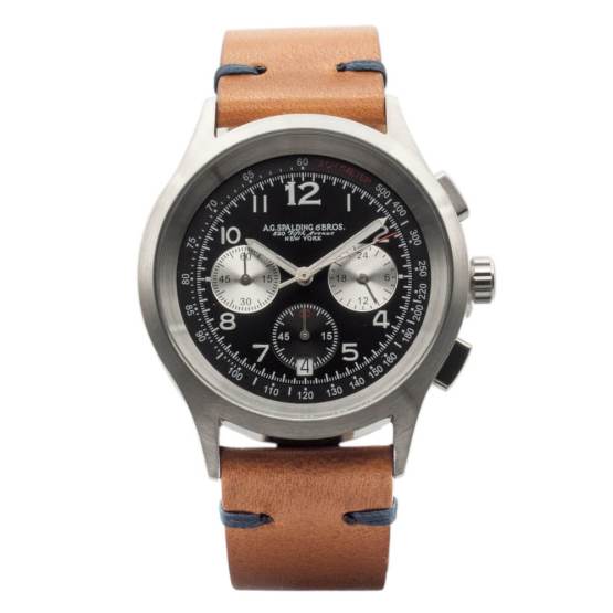 A.G.SPALDING & BROS OROLOGIO HANCOCK CHRONO 174368P205 CINTURINO IN PELLE