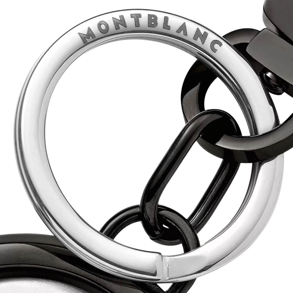 MONTBLANC 128744 MEISTERSTÜCK SPINNING PORTACHIAVI ACCIAIO EMBLEMA ALLUMINIO - immagine 2