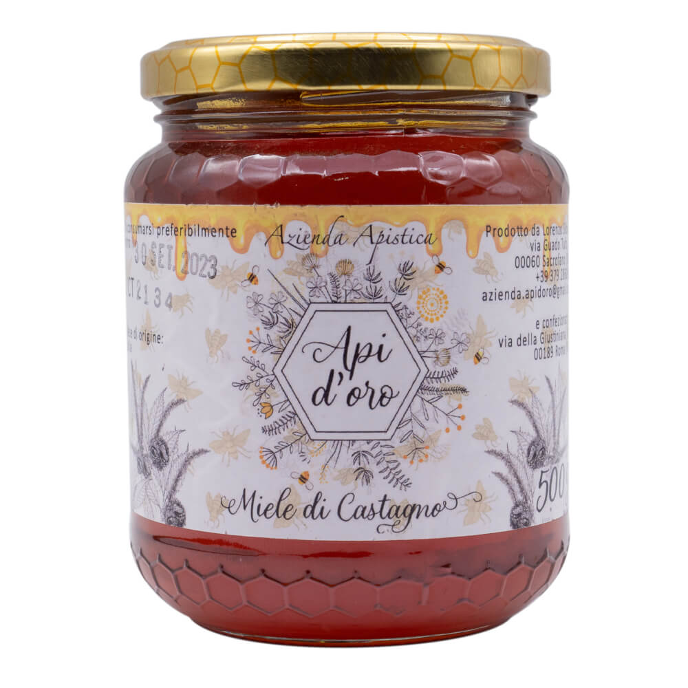 MIELE DI CASTAGNO 500G IN VASETTO DI VETRO Luxury Food LOST77