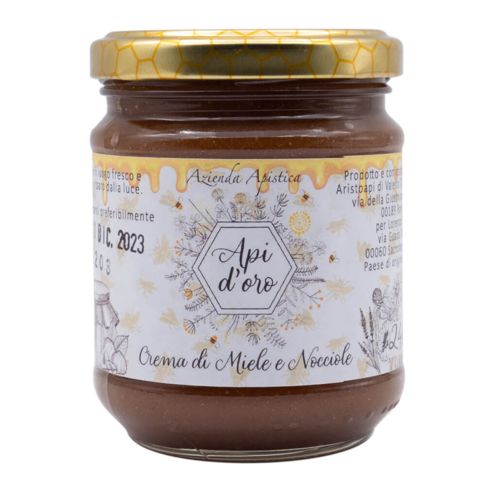 CREMA DI MIELE E NOCCIOLE.240G.1000