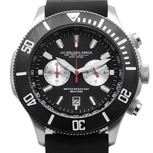 A.G.SPALDING & BROS OROLOGIO CHRONO HAWI 174366P900 CINTURINO GOMMA