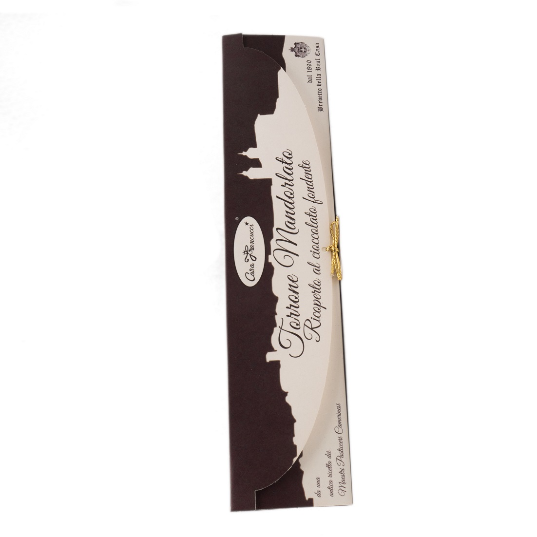 TORRONE MANDORLATO RICOPERTO AL CIOCCOLATO FONDENTE CASA FRANCUCCI - LUXURY FOOD - immagine 2