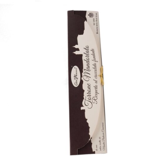 TORRONE MANDORLATO RICOPERTO AL CIOCCOLATO FONDENTE CASA FRANCUCCI - LUXURY FOOD - immagine 2