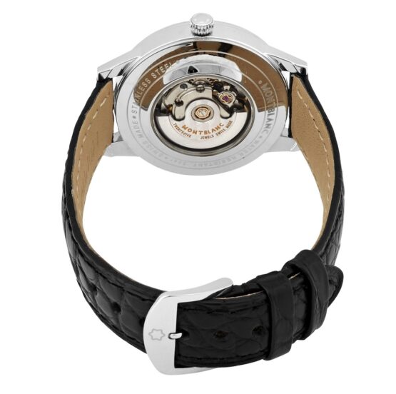 MONTBLANC BOHEME 119918 OROLOGIO DONNA AUTOMATICO QUADRANTE BIANCO E DIAMANTI - immagine 2