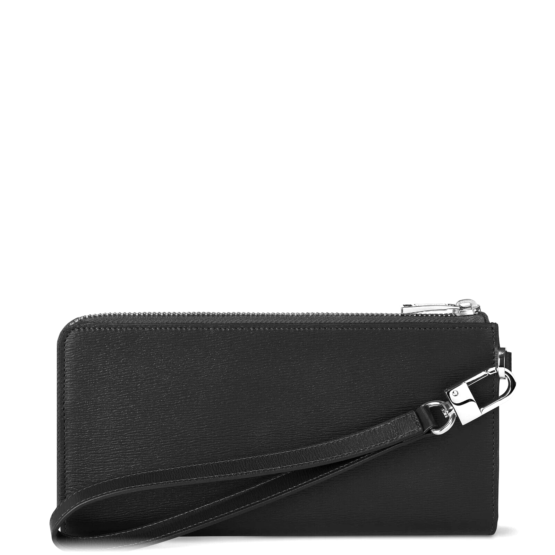 Montblanc Meisterstück 4810 Portafoglio lungo 12 scomparti  nero con cerniera e cinturino da polso removibile 129248 - immagine 2