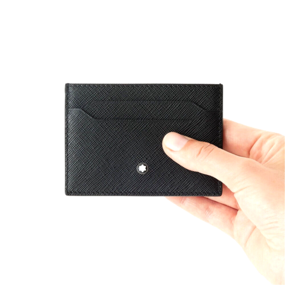 MONTBLANC 130324 SARTORIAL PORTACARTE DI CREDITO IN PELLE SAFFIANO COLORE NERO - immagine 3