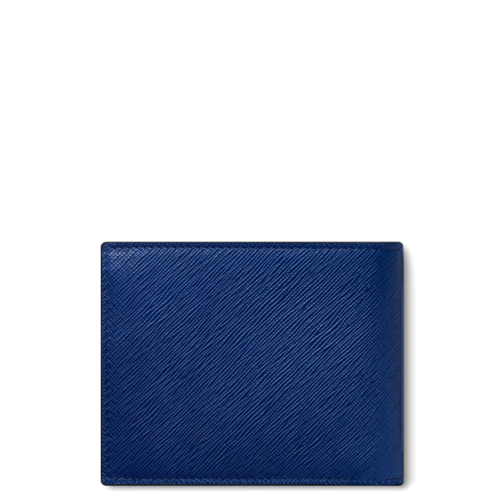MONTBLANC 130812 SARTORIAL PORTAFOGLI 6CC IN PELLE STAMPA SAFFIANO BLU - immagine 3