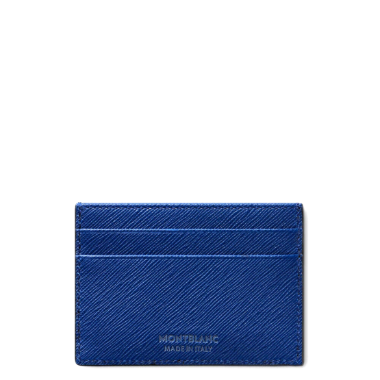 MONTBLANC 130814 SARTORIAL PORTACARTE DI CREDITO IN PELLE SAFFIANO COLORE BLU - immagine 2