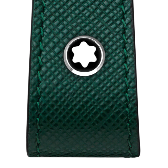 MONTBLANC SARTORIAL PORTACHIAVI IN PELLE DOPPIO ANELLO 130824 COLORE VERDE - immagine 3