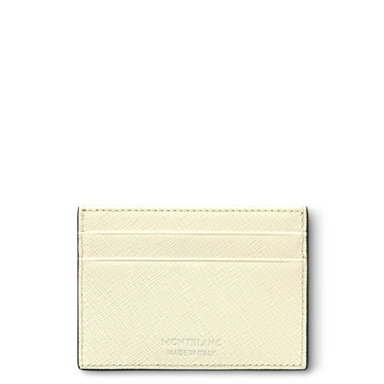 MONTBLANC 130838 SARTORIAL PORTACARTE DI CREDITO IN PELLE SAFFIANO COLORE AVORIO - immagine 2