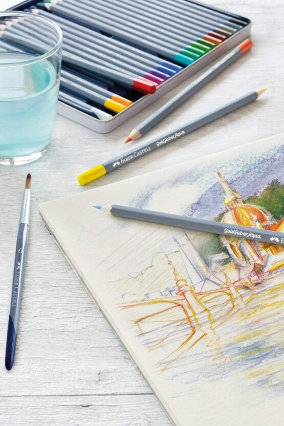 FABER CASTELL 114616 Matite acquarellabili Goldfaber Acqua - immagine 3