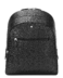 MONTBLANC SARTORIAL 130275 Zaino 3 SCOMPA IN PELLE STAMPATA COLORE NERO