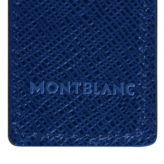 MONTBLANC SARTORIAL 130820 PORTAPENNE 2 STRUMENTI IN PELLE SAFFIANO COL. BLU - immagine 3
