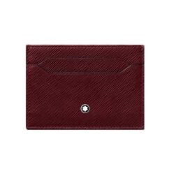 MONTBLANC 130827 SARTORIAL PORTACARTE DI CREDITO IN PELLE SAFFIANO COLORE MOSTO