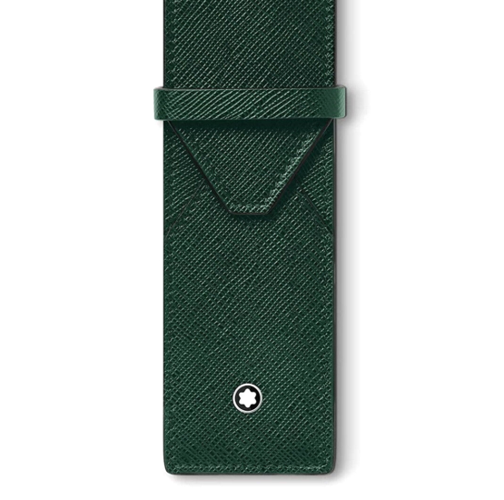 MONTBLANC SARTORIAL 131205 PORTAPENNE 2 STRUMENTI IN PELLE SAFFIANO COL. VERDE - immagine 4
