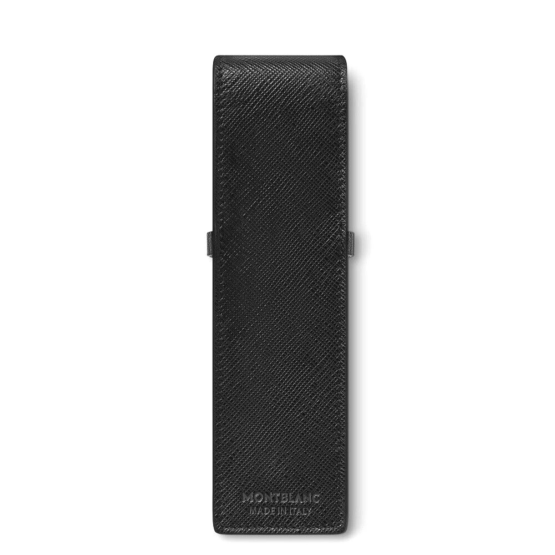 MONTBLANC SARTORIAL 130751 PORTAPENNE 2 STRUMENTI IN PELLE SAFFIANO  COL.NERO - immagine 2