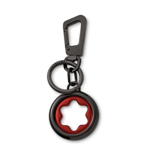 MONTBLANC 131107 MEISTERSTÜCK SPINNING PORTACHIAVI ACCIAIO EMBLEMA ALLUMINIO