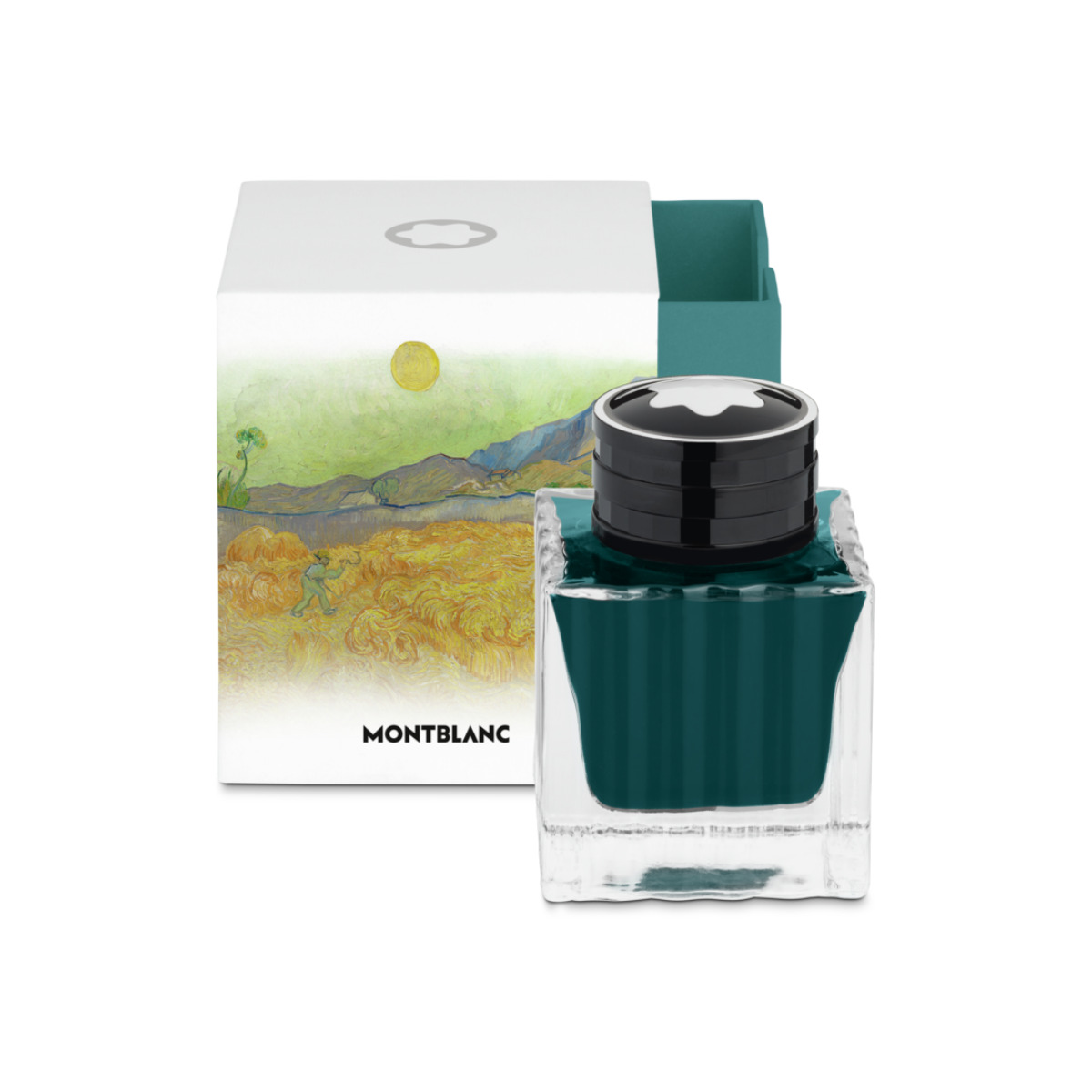 MONTBLANC 130286 INK BOTTLE 50ML VINCENT VAN GOGH- INCHIOSTO COLORE TURCHESE