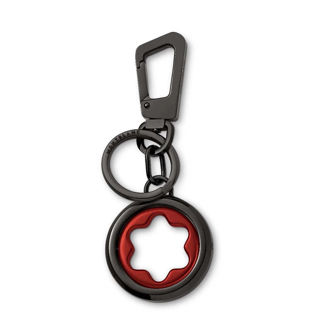 MONTBLANC 131107 MEISTERSTÜCK SPINNING PORTACHIAVI ACCIAIO EMBLEMA ALLUMINIO