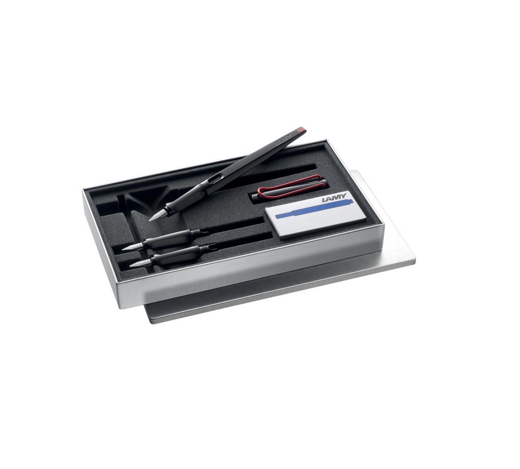 LAMY SET JOY 1215603 LAMY SET PENNA STILOGRAFIC 3 PENNINI E INCHIOSTRO NERO