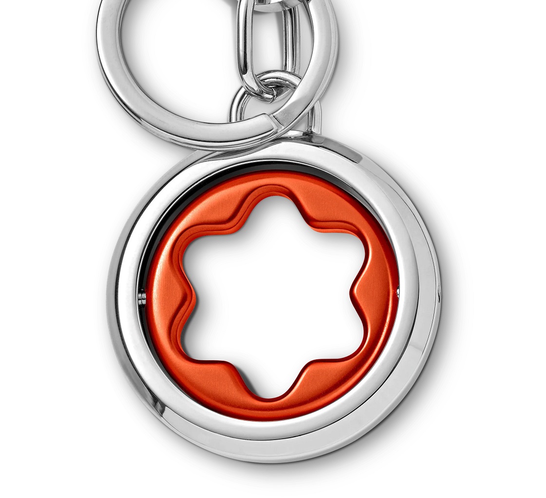 MONTBLANC 131105 MEISTERSTÜCK SPINNING PORTACHIAVI ACCIAIO EMBLEMA ALLUMINIO - immagine 3