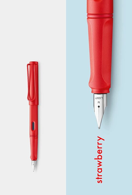 LAMY SAFARI 1236366 PENNA STILOGRAFICA PENNINO F STRAWBERRY IMP. ERGONOMICA - immagine 2