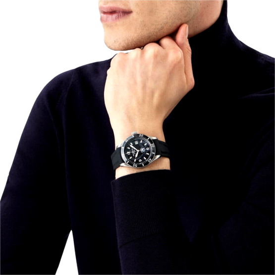 MONTBLANC 129372 1858 ICE SEA AUTOMATIC DATE NERO OROLOGIO DA POLSO - immagine 5