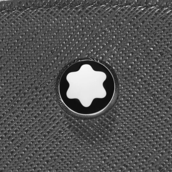 MONTBLANC NEW SARTORIAL 130276 Zaino 3 SCOMPA IN PELLE STAMPATA COLORE IRON GRIGIO - immagine 4