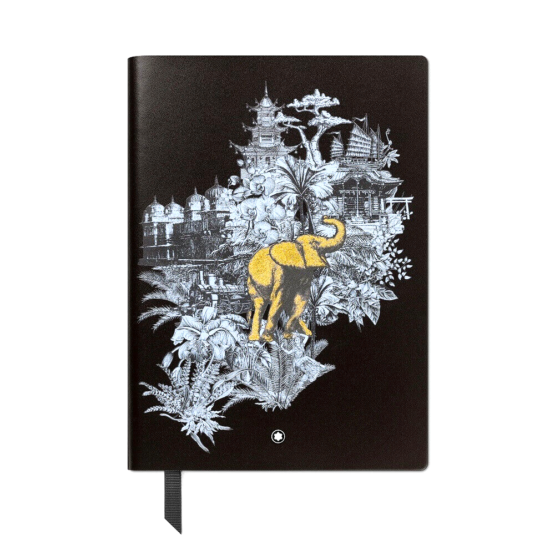 MONTBLANC 130289 NOTEBOOK #163 MEDIO A RIGHE Meisterstück Around the World in 80 Days