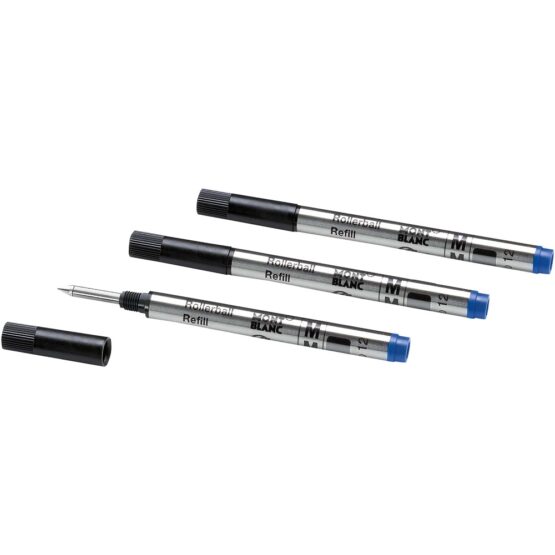 MONTBLANC 128241 MINI REFILLS ROLLERBALL PUNTA M ROYAL BLUE 1 X 3 - immagine 2