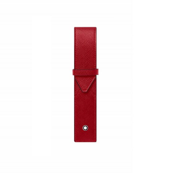 MONTBLANC SARTORIAL 130835 PORTAPENNE 1 STRUMENTO IN PELLE SAFFIANO  COL.ROSSO